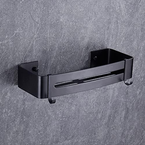 SLATIOM Fürdőszoba Polc Aluminumbathroom AccessorieShelves Konyha, Tároló Fürdő Sampon Tartó (Szín : Fekete, Méret : Egy méret)