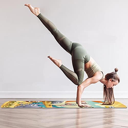 Vastag, Csúszásmentes Gyakorlat & Fitness 1/4 jóga szőnyeg Savannah Állat-Nyomtatás, a Jóga, a Pilates & Emelet Fitness Edzés