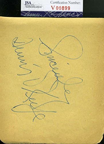 DENNIS O ' keefe SZÖVETSÉG COA Kézzel Aláírt Vintage Album Oldal Autogramot Hiteles