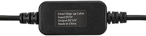 PATIKIL 9W 2A USB Lépés Feszültség Átalakító, DC 5V DC 12V-os Adapter Jack 3.5x1.35 mm-es Kábel Router LED Lámpa Hangszórók