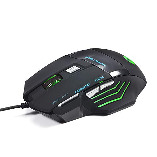 Minelody Játék Egér, Proteus Spektrum Hangolható Gaming Mouse USB 2.0 7-Gombot Vezetékes Esports Gaming Egér Fekete