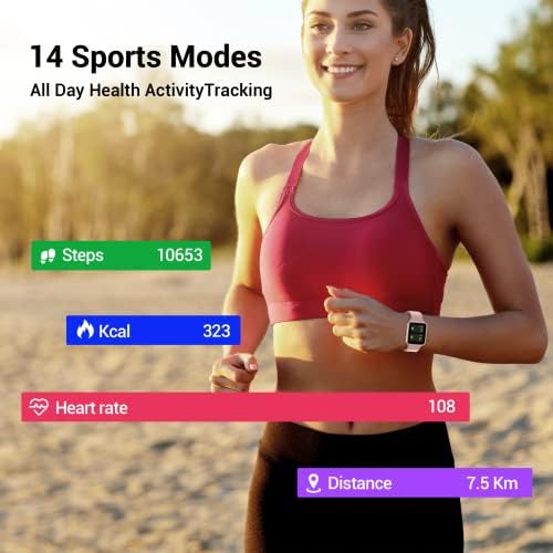 Kaloc Okos Nézni, 1.3 os Érintőképernyős Színes kijelző Fitness Tracker Heart Rate Monitor Aludni Monitoring, IP68 Vízálló Lépésszámláló,