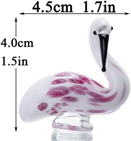 Crystalsuncatcher Üveg Flamingók Figura Értékű Művészet Szobor Üveg Dísz - Állat Figura Modern lakberendezési,2DB/Készlet
