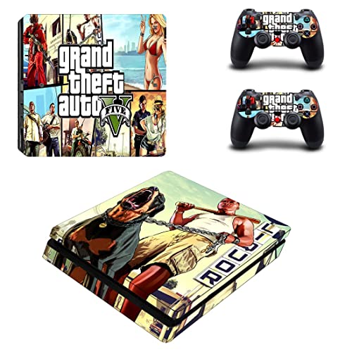 A PS4 SLIM - Játék Grand GTA-Lopás, Valamint Automatikus PS4 vagy PS5 Bőr Matrica PlayStation 4 vagy 5 Konzol, Illetve az Adatkezelők Matrica