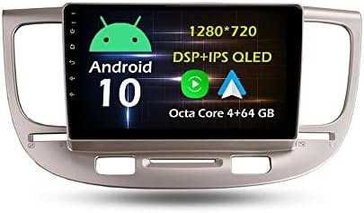 9 4+64 gb-os Android 10 Dash Autó Sztereó Rádió Alkalmas Kia Rio 2 RIO2 2005 06 07 08 09 10 11 GPS Navigációs fejegység Carplay