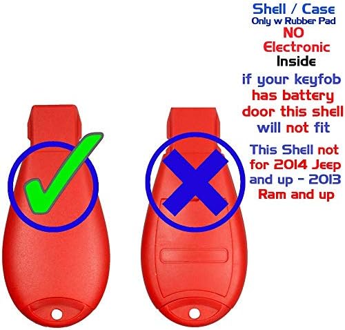 1 Új Piros Kulcsnélküli Bejegyzés 4 Gomb Távoli Start Autó kulcstartó Shell / az ESETBEN M3N5WY783X, IYZC01C 56046707AE a