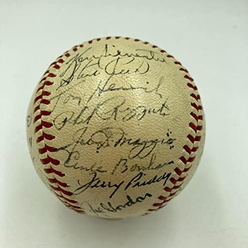 1941-ben a New York Yankees World Series Champs Csapat Aláírt Baseball SZÖVETSÉG COA - Dedikált Baseball