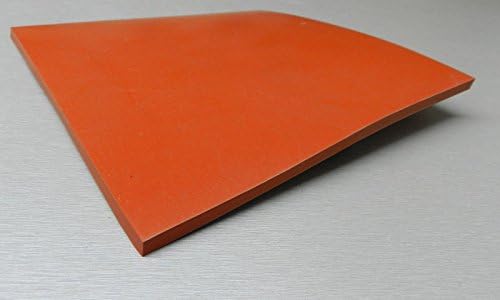 JTS 1/4, Szilikon Gumi Lap Magas hőmérsékletű Szilárd Piros/Narancs Kereskedelmi Grade 8 X 8 Tér Made in USA
