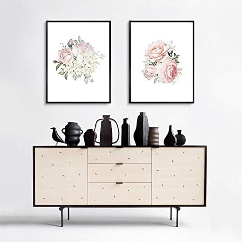 TANXM 4 Set - Rózsaszín rózsa Vászon Festmény a Virág Fal a Művészet,a Modern Fali Dekor, Fürdőszoba, Nappali Lányok Hálószoba