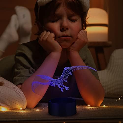 Toyvian Night Lights Night Lights Gyerek Játékok, 3D-s LED-es Éjszakai Fény: a Gyerekek Optikai Illúzió Lámpa, 7 Szín Változó Játék az Élet