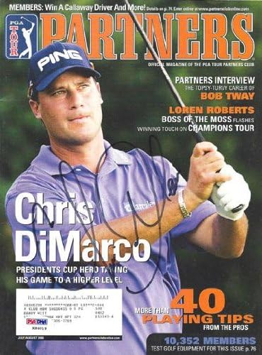 Chris Dimarcot Dedikált 2006 PGA Tour Partnerek Magazin PSA/DNS K86019 - Dedikált Golf Magazin