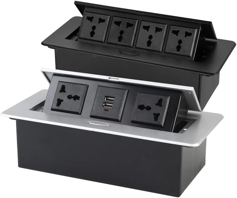 YDXNY Asztali Rejtett Csatlakozó Több Csatlakozó Pulton USB -Fel Aljzat Univerzális hálózati Aljzathoz (Szín : C, Méret : 22.3 * 10.8