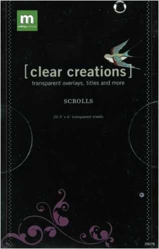 Tiszta Alkotások Átfedések 4x6 Lap, 20/Könyv: Scrolls