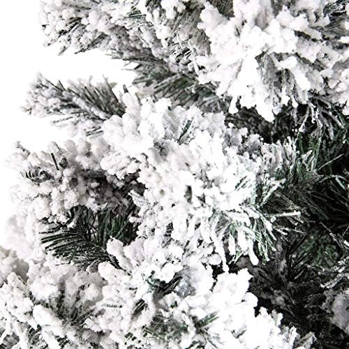 ZYZMH Mesterséges karácsonyfa, Özönlöttek a Hó, Karácsony Fa, Fém Állvány Ünnepi Dekoráció (Méret : 150cm)