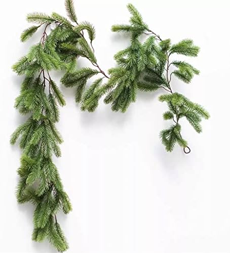 n/a Garland Ál Ivy Szezonális Szőlő Fenyő a Tű Cypress Garland Leveles Növény Karácsonyi lakberendezés (Szín : Egy, Méret : 180cm)