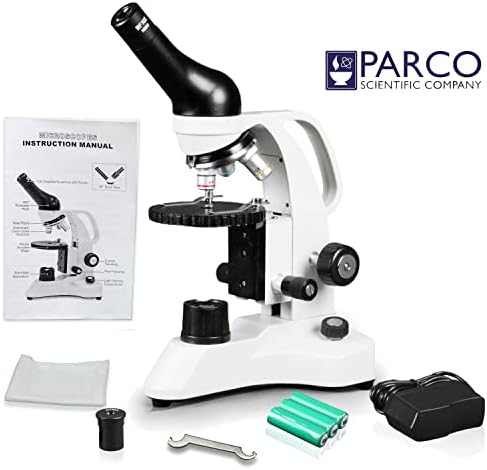 Parco Tudományos 3050-RC-E2 LED Vezeték nélküli Mikroszkóp, 40-800X Nagyítás, Fordított Előre, LED Megvilágítás,Kerek Úszó Színpadon, Durva,