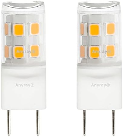 Anyray 2-Pack Led T4 2W Csere G8-120V Samsung Mikrohullámú sütő ME18H704SFS Szakács Felső Lámpa 20W (Napfény Fehér 6000K)
