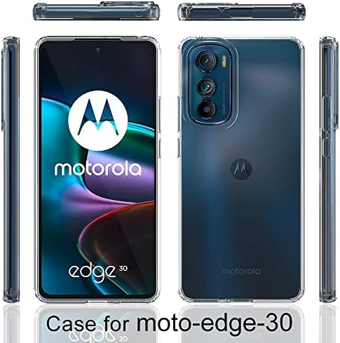 Sucnakp Moto Edge 30 Esetben Motorola Edge 30 Esetben 2* Képernyő Védő Prémium Világos Hátsó Panel + TPU Lökhárító Fedezi a Motorola Moto Edge