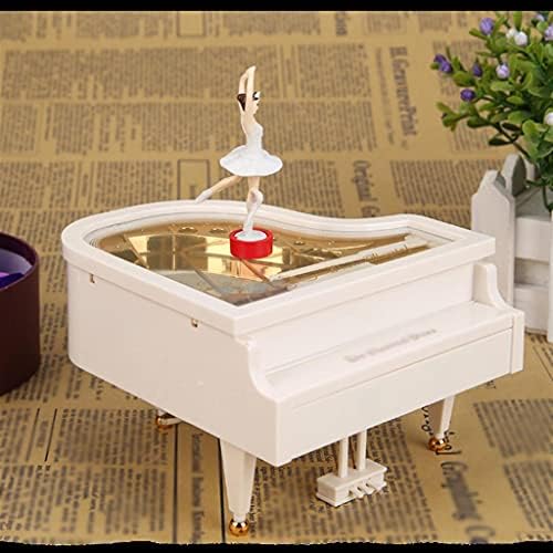 SFMZCM Romantikus Zongora Modell Music Box Balerina Zenei Dobozok Haza Szülinapi Dekoráció Esküvői Ajándék (Szín : OneColor, Méret