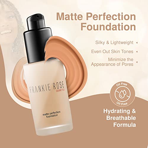 Frankie Rose Cosmetics Matt Tökéletesség Alapítvány Smink – Tartós, Könnyű & Hidratáló Alapítvány egy Félig Matt - Alapítvány Teljes