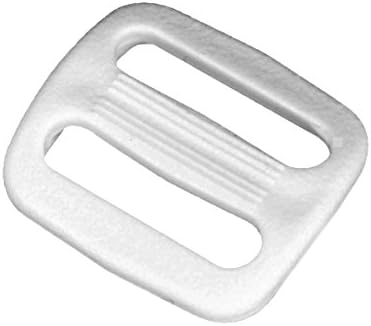 3/4 inch Fehér Műanyag Tri-glide Slide - 10 db - a Strapworks