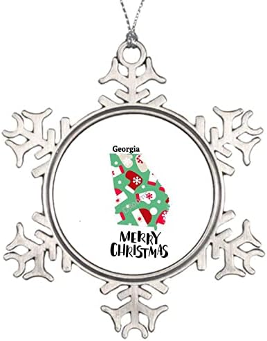 Észak-Karolinai Hópehely Emlék , Boldog Karácsonyi Díszek Arany String Tartalmazza Lógó Dísz, Karácsonyi Ajándék, Ajándék Doboz,