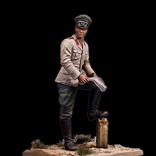 Goodmoel 1/24 második VILÁGHÁBORÚ német Parancsnok Rommel Gyanta Modell-Készlet/Összeszerelt, valamint Festetlen Katona Öntés Készlet/LQ-587