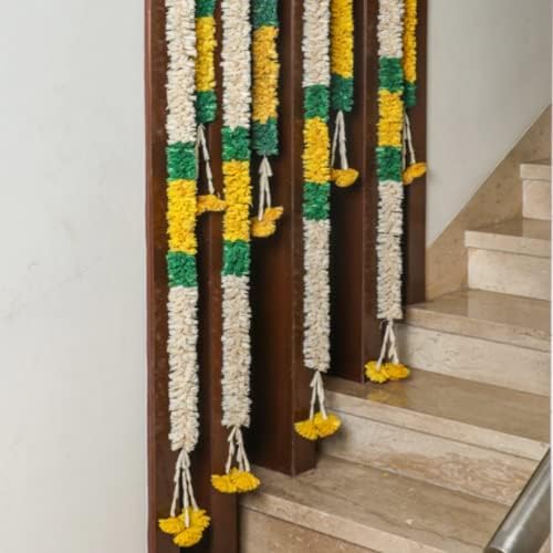 Környezetbarát Indiai Igazi Keres Lilly Garland 5 méter Hosszú - 2 - Pooja Dekoráció, Diwali Dekoráció Indiai Esküvő Dekoráció - Golu