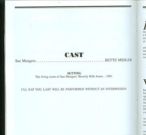 Eszem Tegnap Egy Chat Sue Mengers, a Megnyitó Broadway Színlapot + Bette Midler