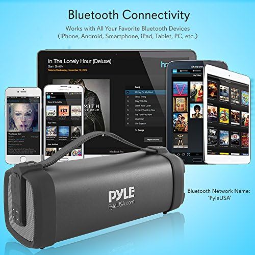 Pyle Vezeték nélküli Hordozható Bluetooth Hangszóró - 100 Watt Teljesítmény Masszív, Kompakt Audio Hang Doboz, Sztereó Rendszer, Beépített,