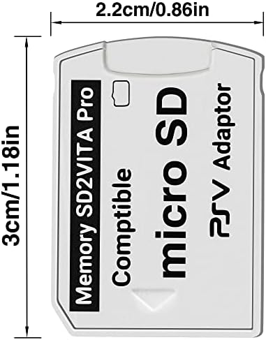 Xahpower SD2Vita 6.0 PS Vita Micro SD Memória Kártya Adapter, Végső 6.0 Verzió Kompatibilis a PSV 1000/2000 3.65 HENkaku Enso Rendszer