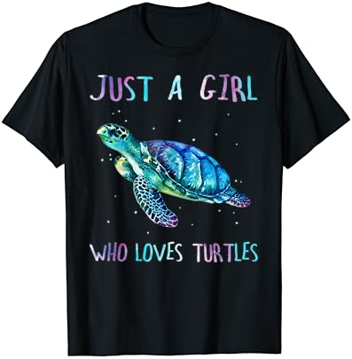 Teknős Akvarell Tenger, Óceán, Csak Egy Lány, Aki Szereti A Teknősök Póló