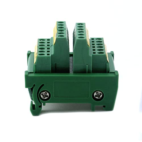 Faotup 1DB Zöld 12 12 sorkapcsok Modul,10A/300V Terminál Blokk Elosztó Modul,az Energia-Elosztó sorkapcsok,1.88×1.57×1.55 Cm