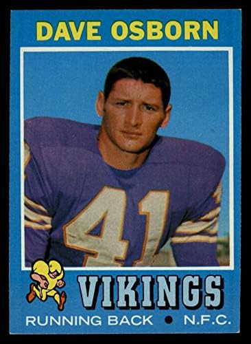 1971 Topps 225 Dave Osborn Minnesota Vikings (Foci Kártya) EX Vikingek