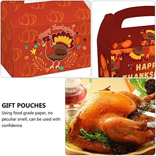 Amosfun Kraft Doboz 12db Őszi Hálaadás Fél ajándékcsomagokat Hálaadás Ajándék Tasak Papír Táskák (Vegyes Szín) Kraft Papír Táskák