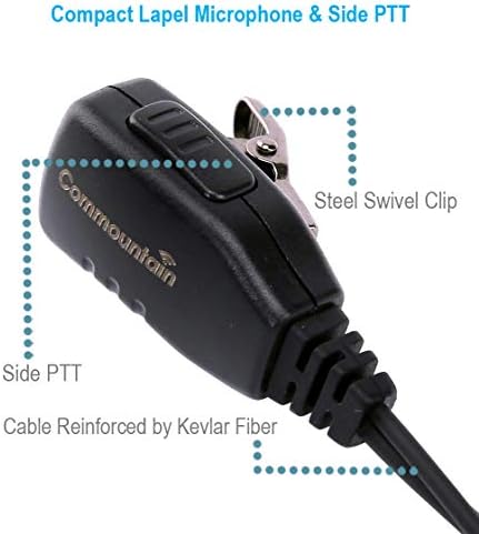 2 Csomag Egyetlen Vezetékes Fülhallgató a Megerősített Kábel Motorola Vertex Rádiók VX-210 VX-231 VX-261 VX-264 VX-351 VX-354 VX-424