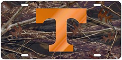 Tennessee-i Önkéntesek Camo w/Narancs T Lézerrel Vágott Rendszám