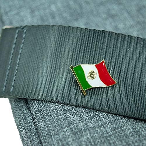 Egy-EGY 2 DB-Pack-El Ángel de la Independencia Javítás+Mexikói Zászlót Kitűző, Vintage Javítás,Fém Gomb Megfelel, Öntapadó Hátlap Javítás,