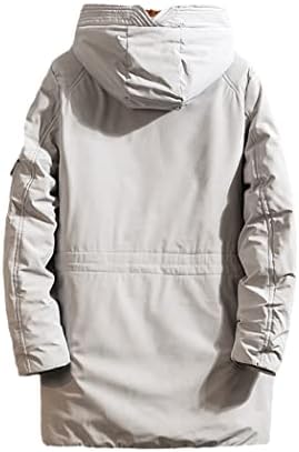 A Japán Férfi Kabát Őszi Téli Hosszú Kabát, Pamut, Bélelt, Hosszú Kabát Kapucnis Outwear Kabát Plus Size