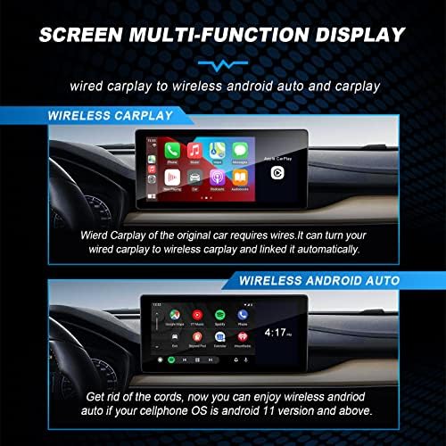 EZoneTronics Vezeték nélküli CarPlay Adapter Gyári Vezetékes CarPlay Autók, Vezeték nélküli Android Auto Adapter Átalakítani Vezetékes Vezeték