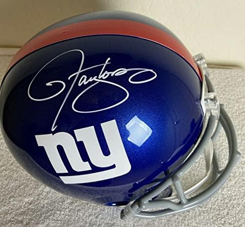 Lawrence Taylor Aláírt New York Giants Teljes Méret Replika Sisak Szövetség Coa - Dedikált NFL Sisak
