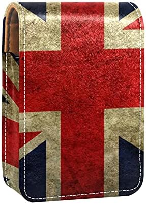 Smink Rúzs Esetben A Kívül-Britannia Zászlaja Hordozható Rúzs Szervező A Tükör Női Mini Smink Táska Vesz Fel, Hogy 3 Rúzs