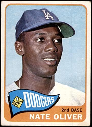 1965 Topps 59 Nate Oliver Los Angeles Dodgers (Baseball Kártya) GD+ Dodgers