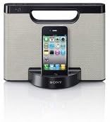 Sony RDPM5iP 30-Pin-iPhone/iPod Hordozható Hangsugárzó Dokkoló (Ezüst)