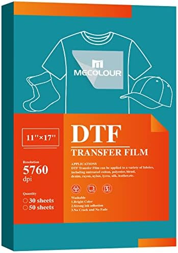 MECOLOUR SZEX Transzfer Film 11 x 17 50 Lap Prémium Kétoldalas Matt PET Transzfer Papír Közvetlenül Film póló Textil