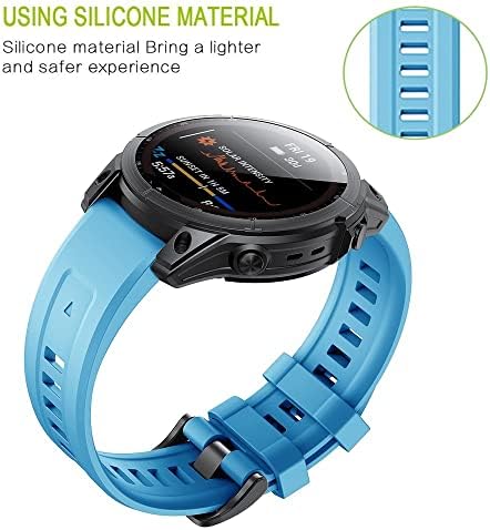 SAWIDEE 22 26mm Szilikon Watchband Pántok a Garmin Fenix 6X 6 Pro 7 X 7 5 5X 3 3HR 945 Smartwatch Karkötő gyorskioldó Csuklópánt (Szín : Közepes