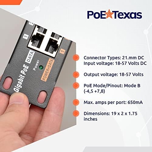 PoE Texas 24 Multi Port, PoE+ Injektor a 48v 240w tápegységek - 10/100/1000 Gigabit Passzív Power Over Ethernet azt Jelenti, Sokoldalúság -