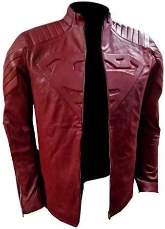 Férfi Smallville Clark Kent Tom Welling Valódi Bőr Superman Kabát