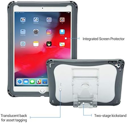 Piquadro Szélén 360 Esetében Integrált Screen Protector Célja, Apple iPad 9.7 (5. 6 Gen)a K-12 Diákok, Tanárok, Gyerekek–Szürke,