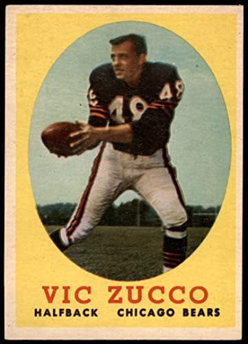 1958 Topps 36 Vic Zucco Chicago Bears (Foci Kártya) EX/MT Medvék Wayne St